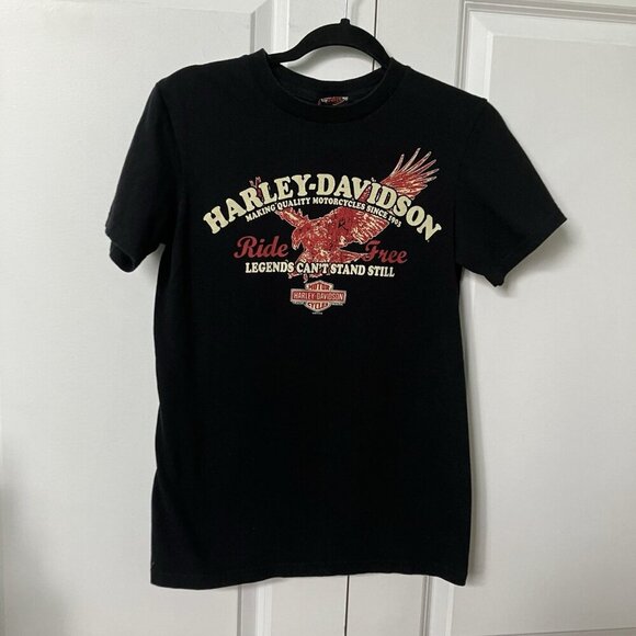 Harley-Davidson Tops - 2010 Harley Davidson T-shirt Womens S Legends Cant Stand Still Buffalo NY Graphi